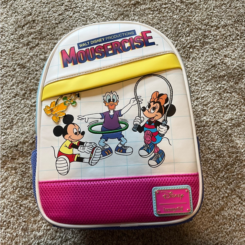 Walt Disney World Mousercise loungefly back pack